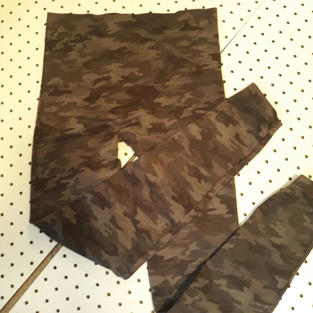 Spanx Leggings Multicolor Black&Grays Camo Women's Size Large High Waisted LN